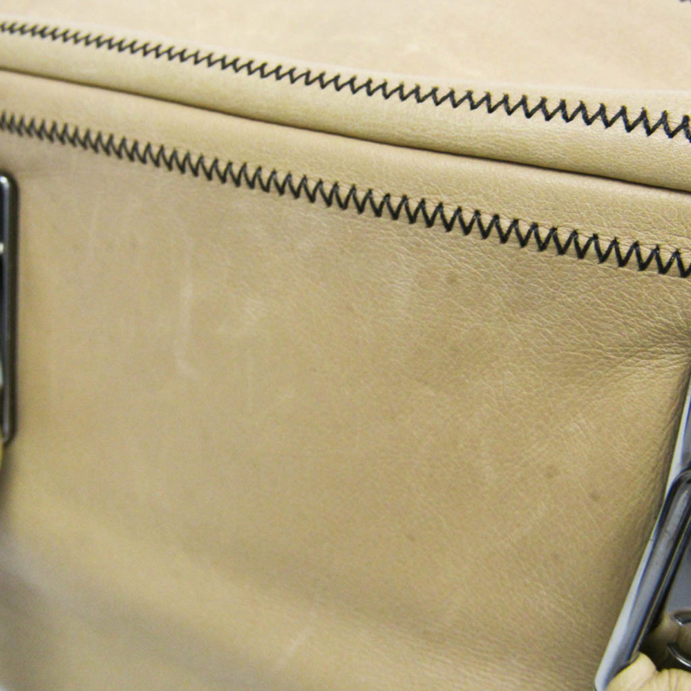 CHANEL Cream Leather Boston Bag - Picture 8 of 16